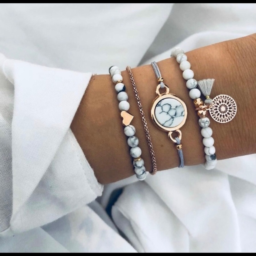 Stacked bracelet set